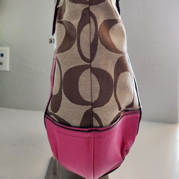 Vintage Coach Alexandar Jacquard Shoulder Bag Satchel Purse - Picture 3 of 13